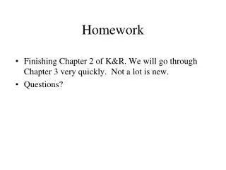 Homework