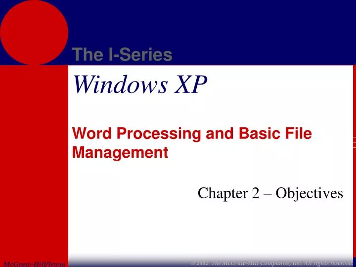 word processing and basic file management