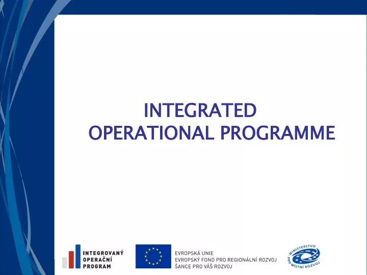 integrated operational programme