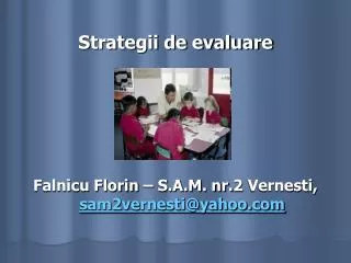 strategii de evaluare