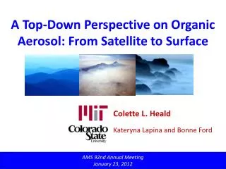 A Top-Down Perspective on Organic Aerosol: From Satellite to Surface