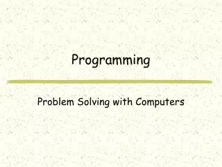 Programming