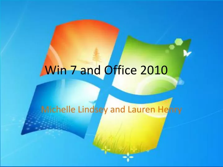 win 7 and office 2010