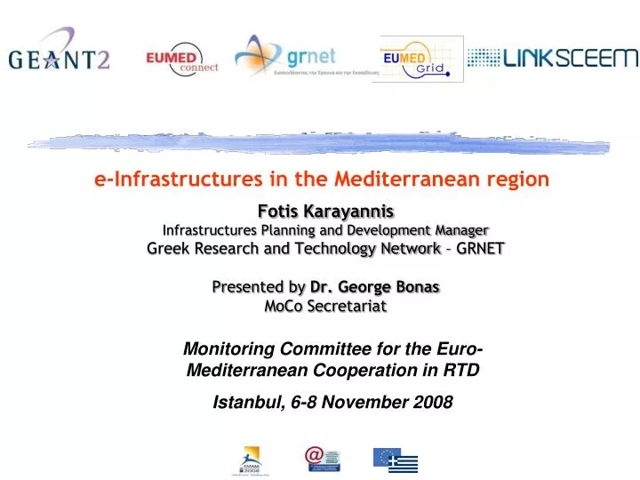 e infrastructures in the mediterranean region