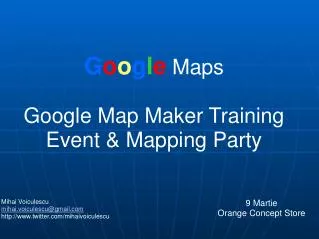 g o o g l e maps google map maker training event mapping party