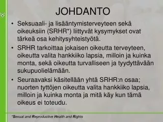 johdanto