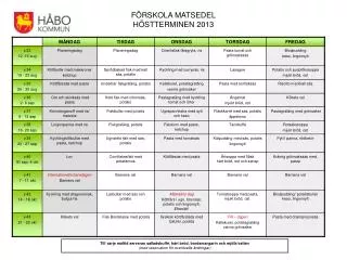f rskola matsedel h stterminen 2013