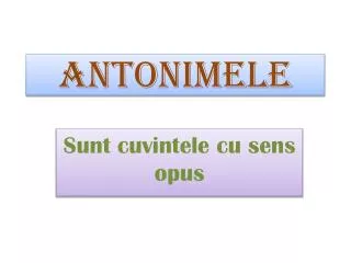 antonimele