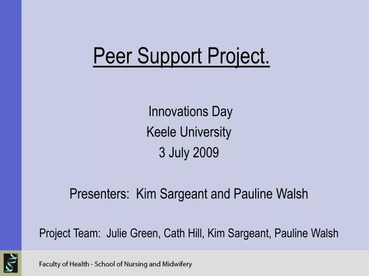 peer support project