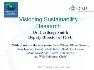 Visioning Sustainability Research