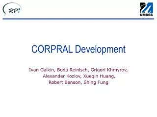 CORPRAL Development