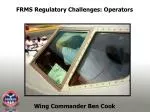 Wing Commander Ben Cook - slide 1