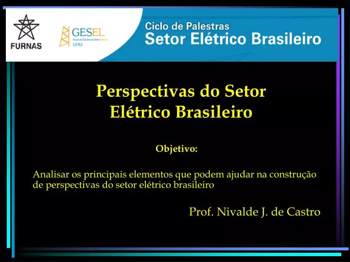 perspectivas do setor el trico brasileiro