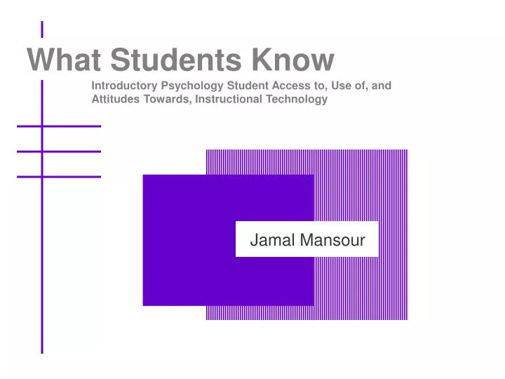 what students know