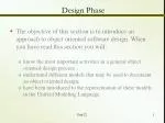 Object-Oriented Software Design: The Design Phase in SDLC - slide 1