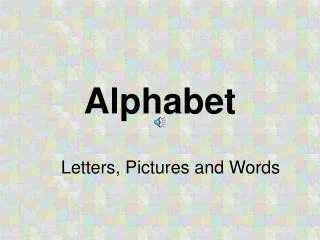 alphabet