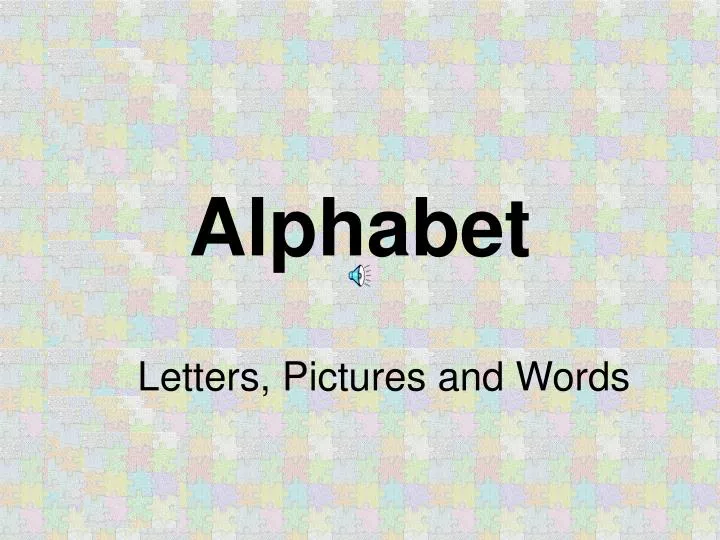 alphabet