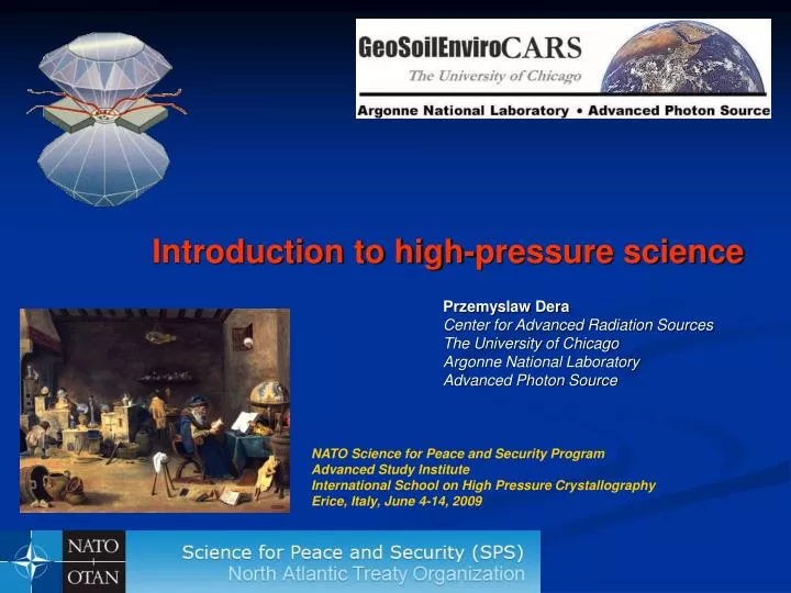 introduction to high pressure science