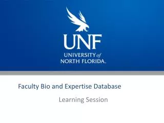 Faculty Bio and Expertise Database