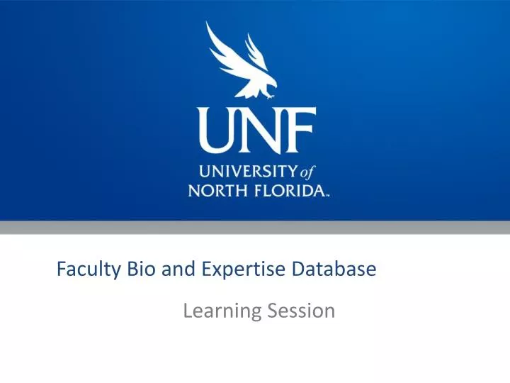 faculty bio and expertise database