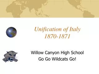 Unification of Italy 1870-1871