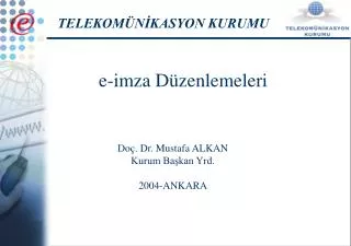 e imza d zenlemeleri