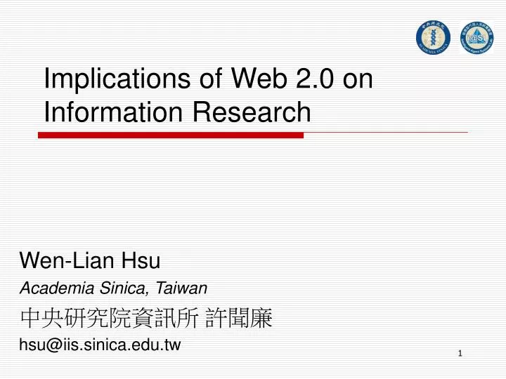 implications of web 2 0 on information research