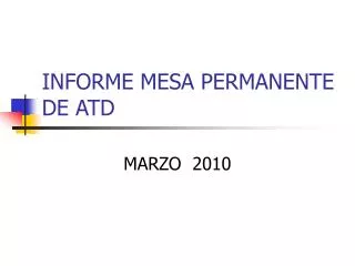 informe mesa permanente de atd