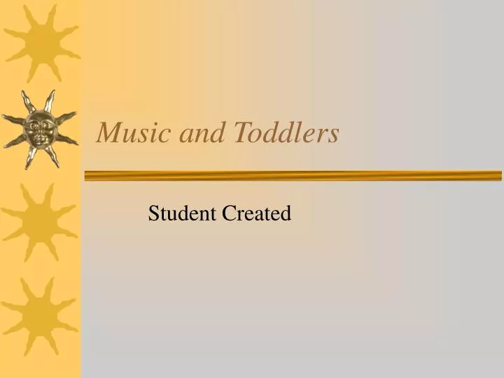 music and toddlers