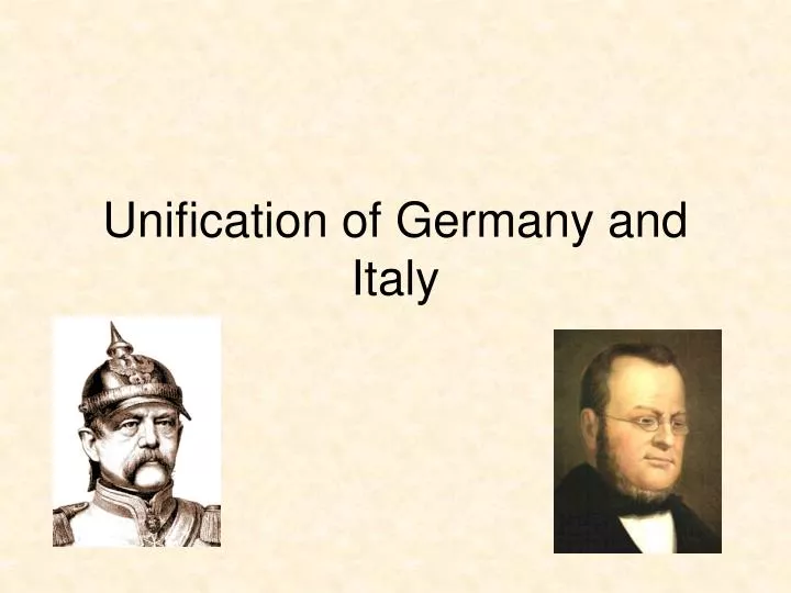 unification of germany and italy