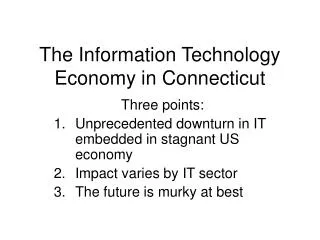 The Information Technology Economy in Connecticut
