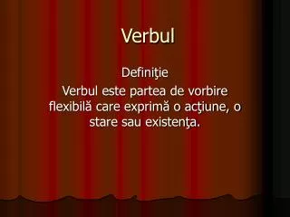 verbul