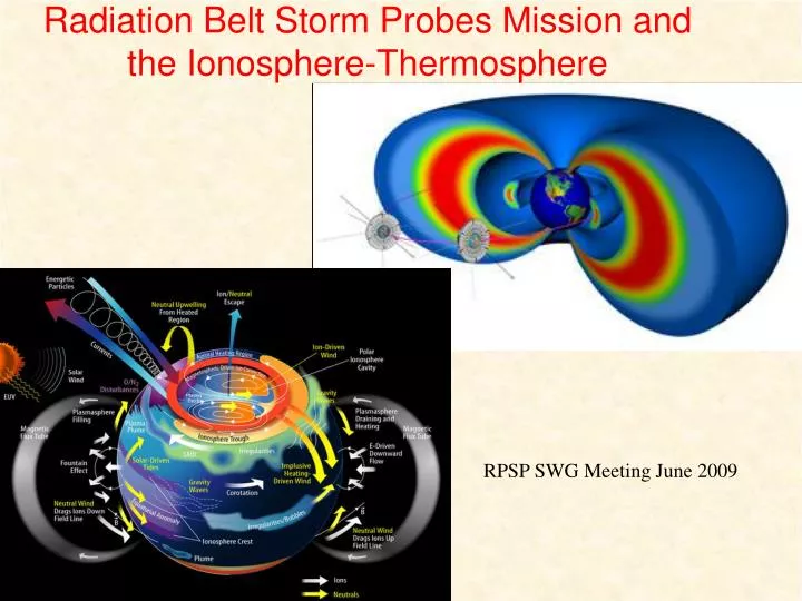 radiation belt storm probes mission and the ionosphere thermosphere
