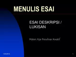 menulis esai