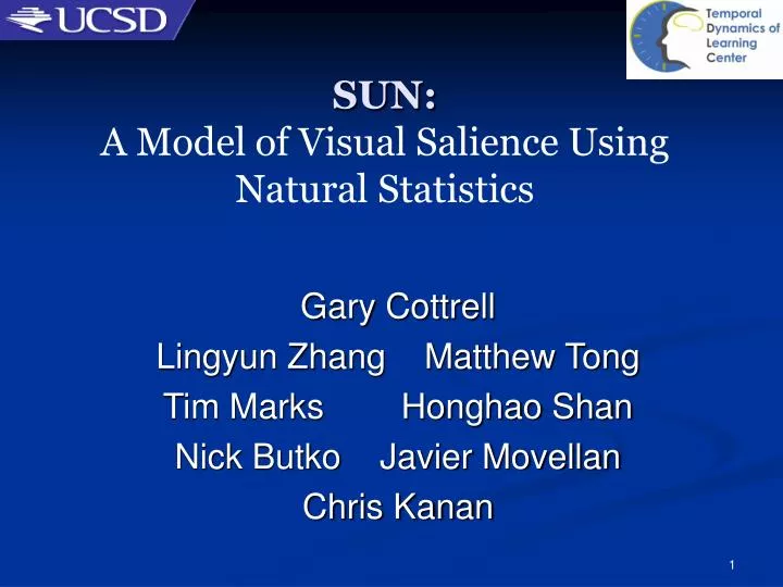 sun a model of visual salience using natural statistics