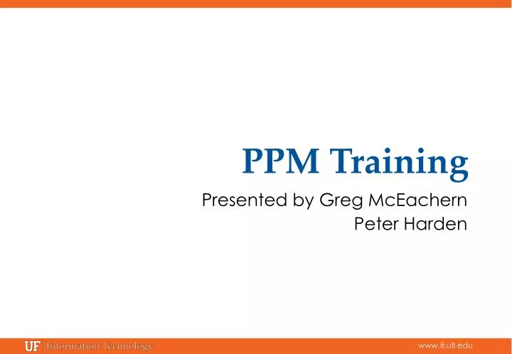 ppm training