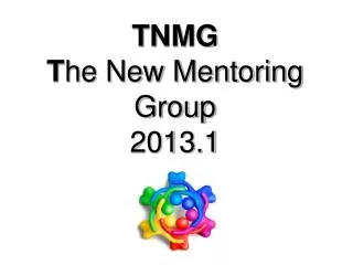 TNMG T he New Mentoring Group 2013.1