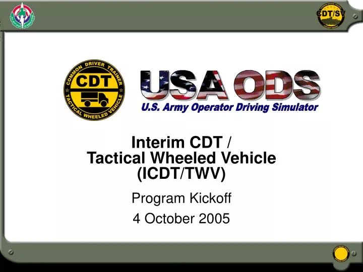 interim cdt tactical wheeled vehicle icdt twv