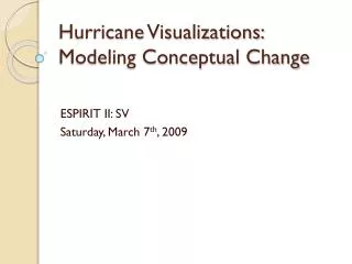 Hurricane Visualizations: Modeling Conceptual Change