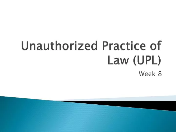unauthorized practice of law upl