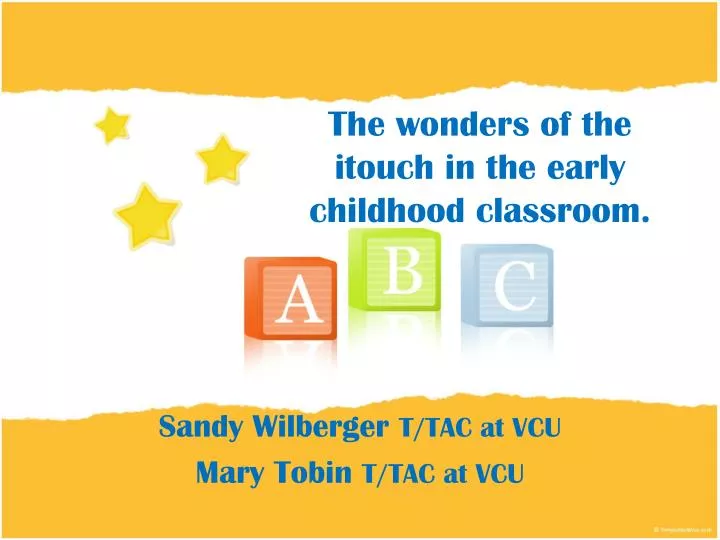 the wonders of the itouch in the early childhood classroom