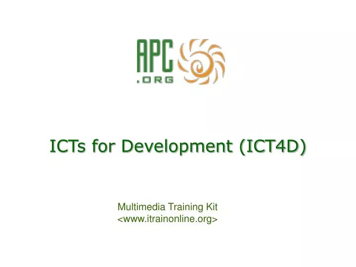 icts for development ict4d