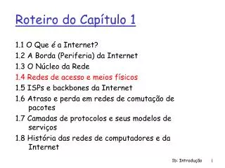 roteiro do cap tulo 1
