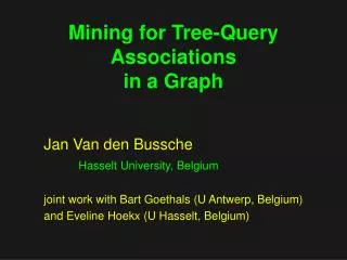 Mining for Tree-Query Associations in a Graph
