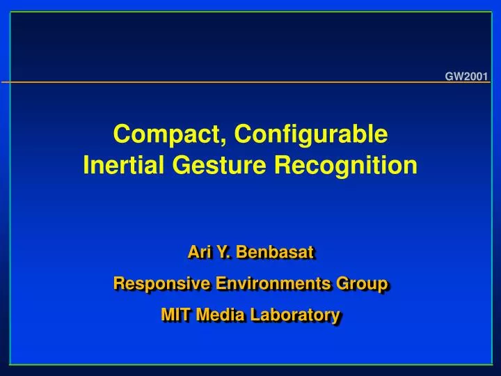 compact configurable inertial gesture recognition