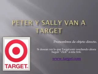peter y sally van a target