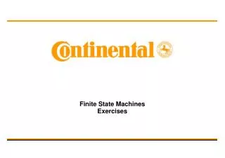 Finite State Machines Exercises
