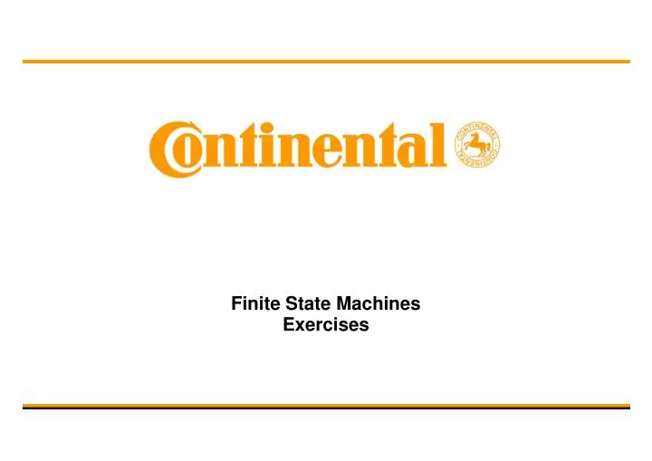 finite state machines exercises