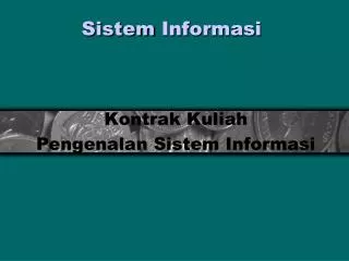 sistem informasi