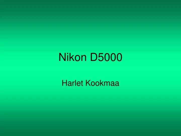 nikon d5000